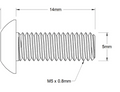 M5x14mm BHCS