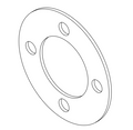 Rear Brake Rotor Plate - E-Drift Kart