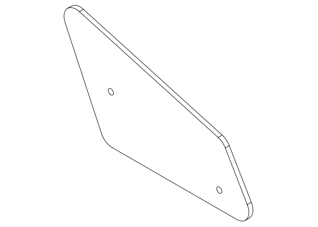 Wing End Plate - E-Drift Kart