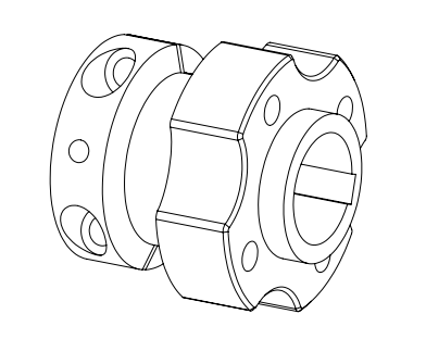 Rear Brake Rotor Mount - E-Drift Kart