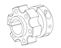 Rear Wheel Hub - E-Drift Kart