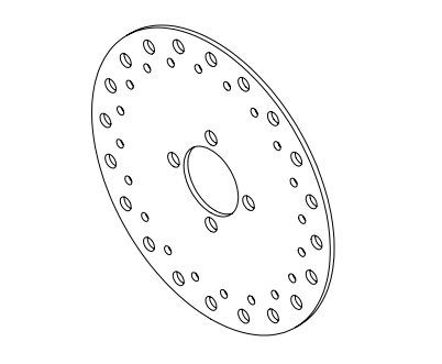 Rear Brake Rotor - E-Drift Kart