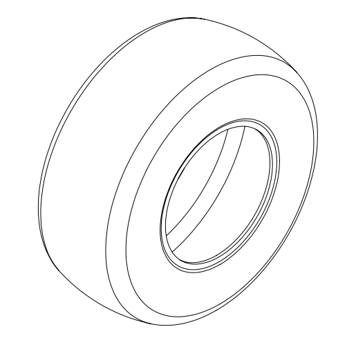Tire Front - E-Drift Kart