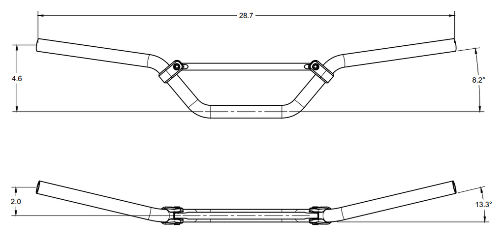 Handlebar, Low - ETM RTR 2025