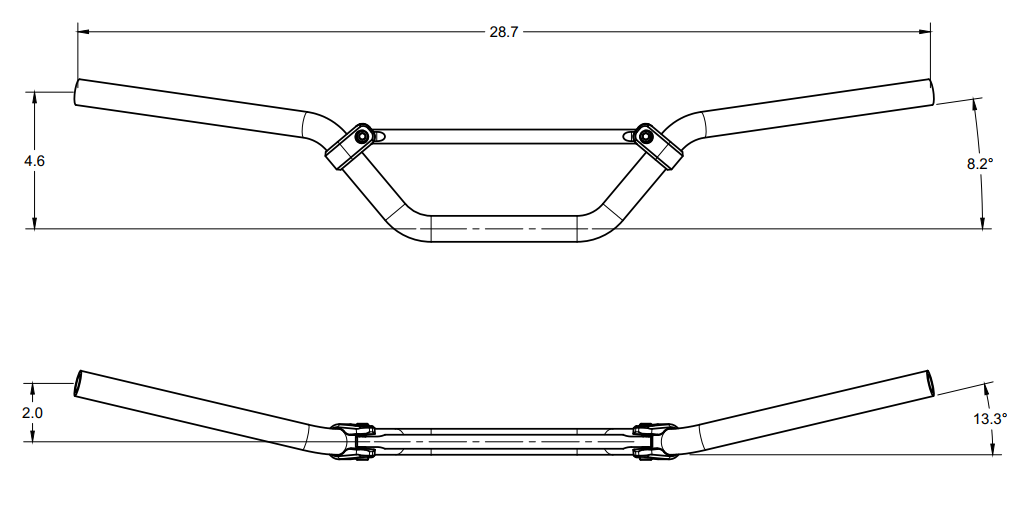 Handlebar, Low - ETM RTR 2025