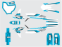 Blue Graphics Kit
