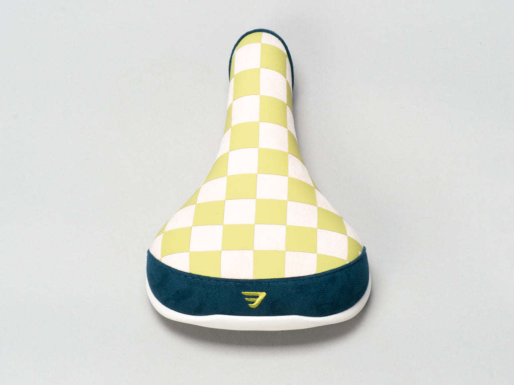 Checkered Wheelie Seat Green/ Navy