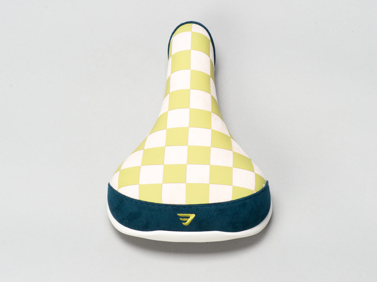 Checkered Wheelie Seat Green/ Navy