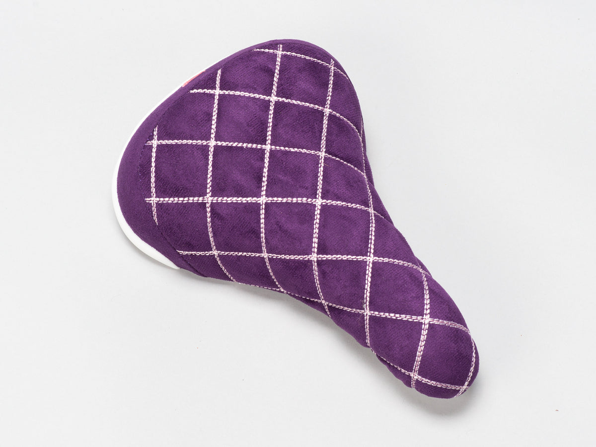 Diamond stitch wheelie seat Purple/ Pink